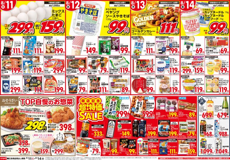 8月11日号 TOP栃木合戦場店オープン第4